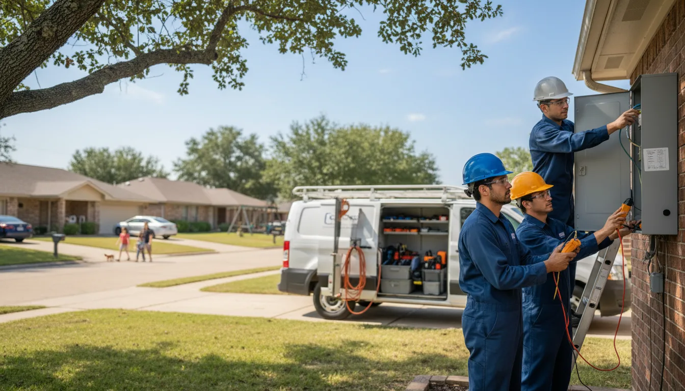 Certified electrician providing emergency electrical services in Akron, IA